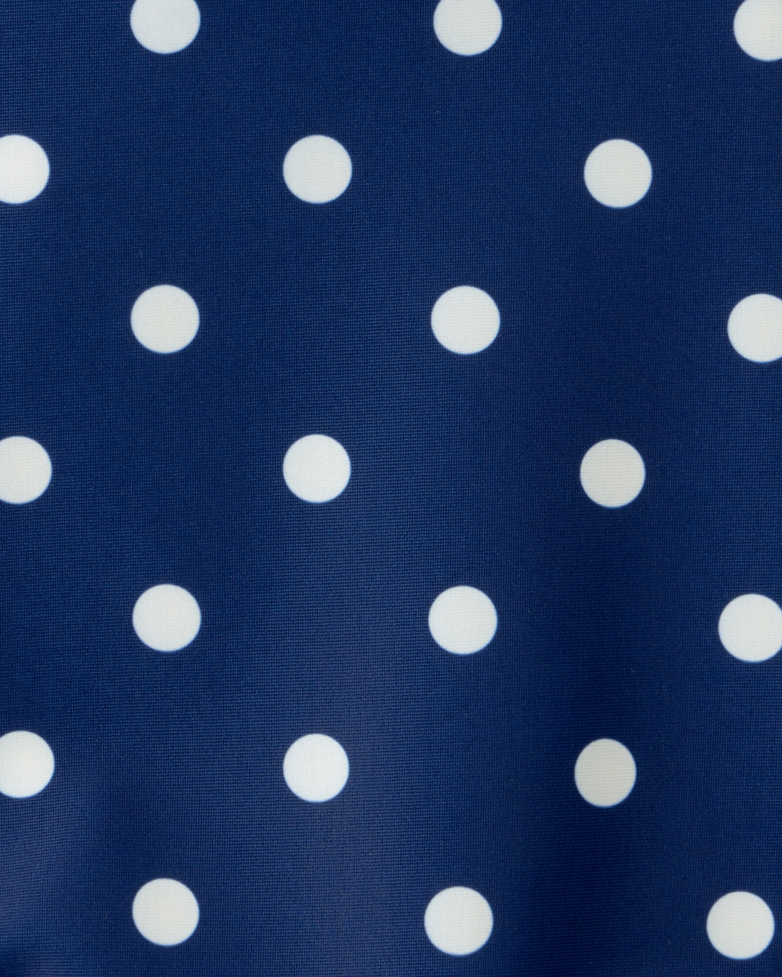 Malla de baño 1 pieza con protección UPF 50+, azul marino, diseño lunares. Talles 3-24M Sin color