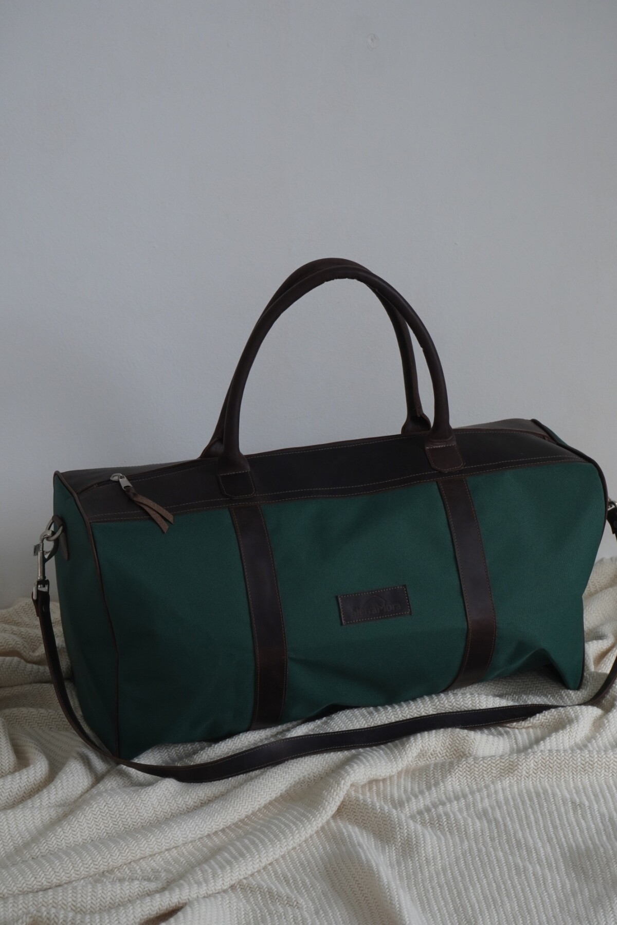 Bolso Sport XL Chocolate / Verde Inglés