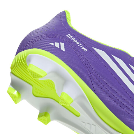 Championes de Fútbol 11 Infantiles Adidas III FxG Púrpura - Blanco - Amarillo Limon