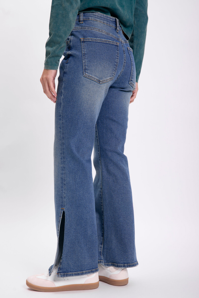 Pantalón jean oxford Azul Medio