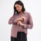 Camisa con vivos malva