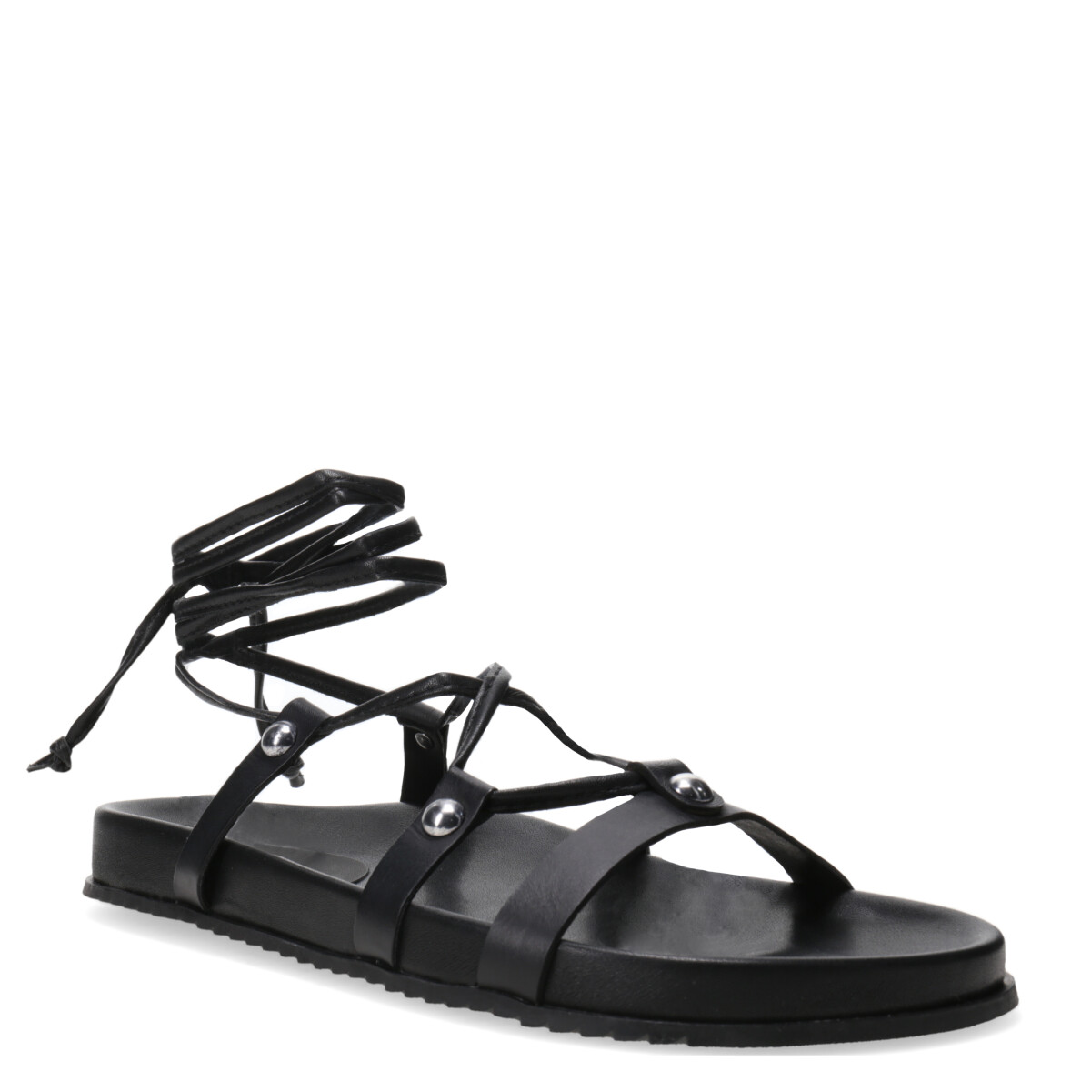 Sandalias de Mujer Miss Carol con Tiras al Tobillo MissCarol - Negro 