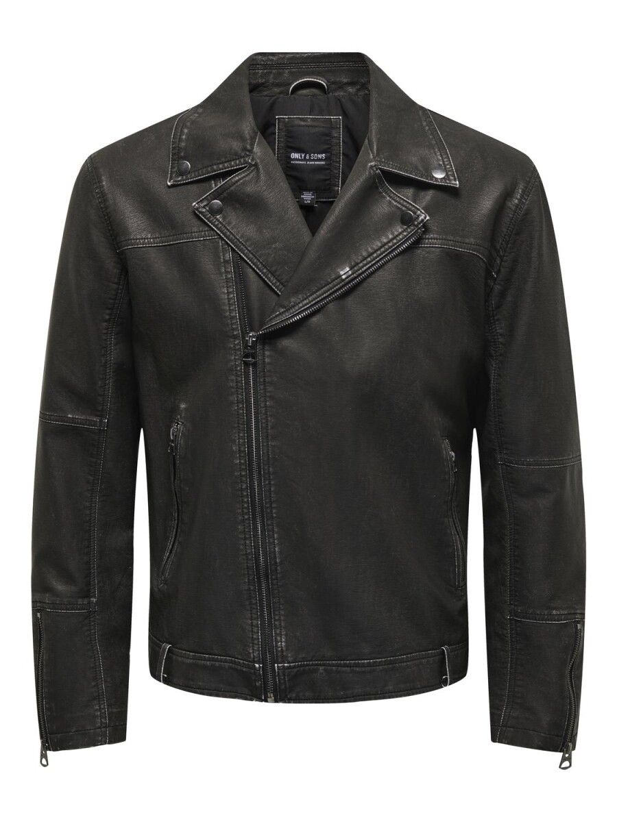 BIKER JACKET LEE - Black 