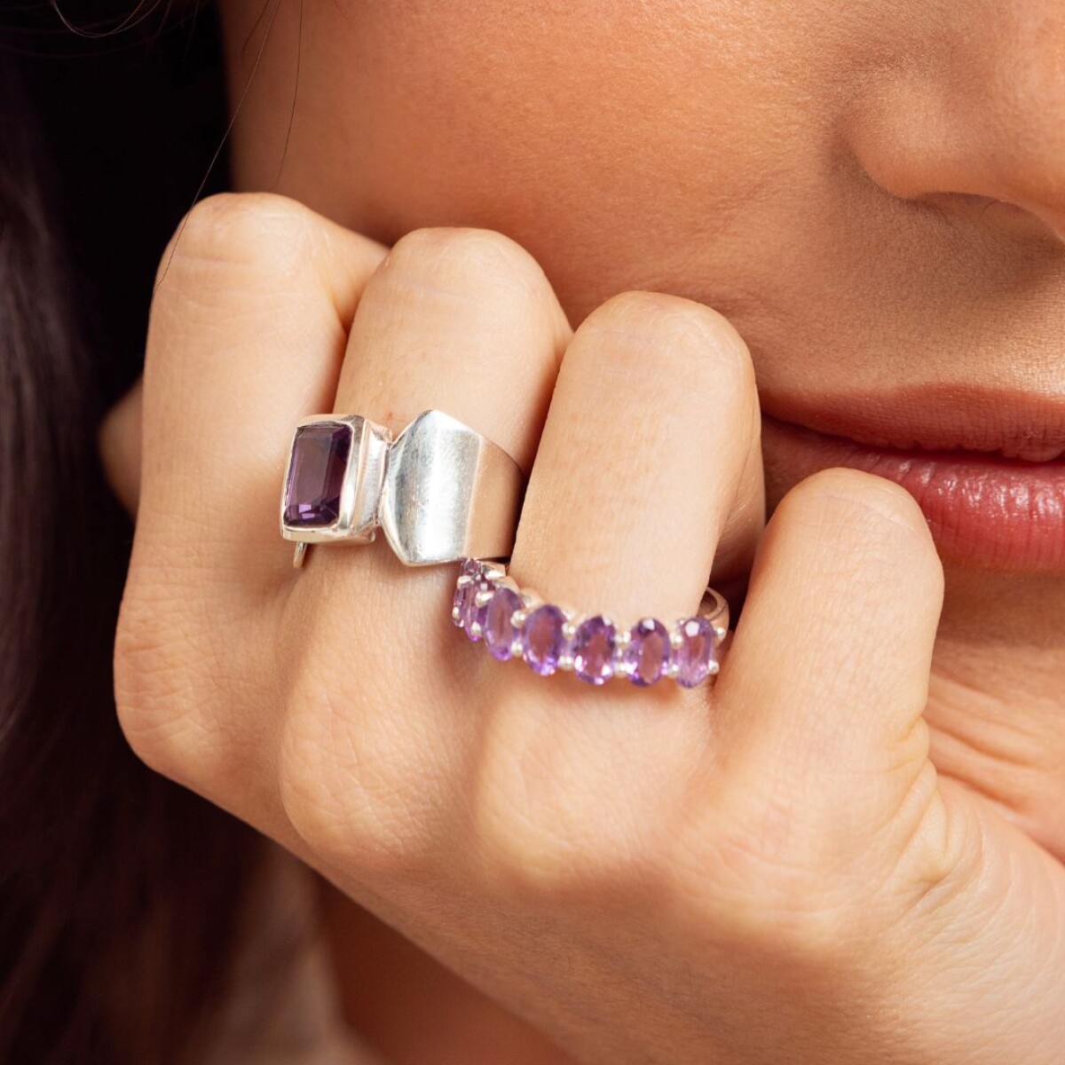 Anillo Amara Amatista - Plata 925 