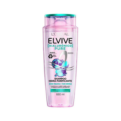 Shampoo L'Oréal Paris Elvive Hialurónico Pure 680ml Shampoo L'Oréal Paris Elvive Hialurónico Pure 680ml