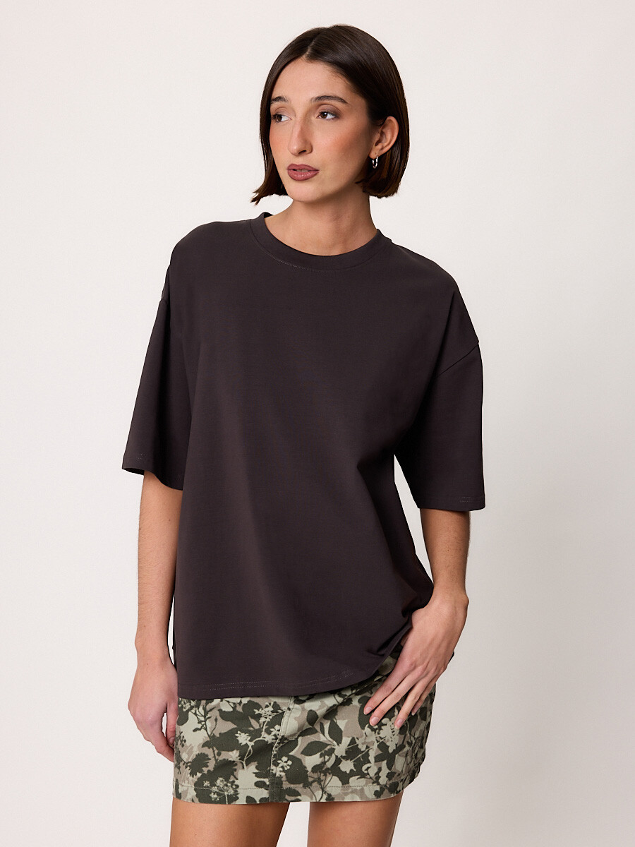 T-SHIRT M/C MACHE DIXIE Gris Oscuro