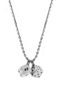 Twojeys Dice Necklace Plata Plata