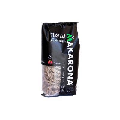 Fideos Fusilli De Porotos Negros Sin Gluten Makarona 250g Fusilli De Poroto Negro Makaro