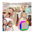 Mini Parlante Karaoke Bluetooth RGB Con 2 Micrófonos K-12 Variante Color Rosa