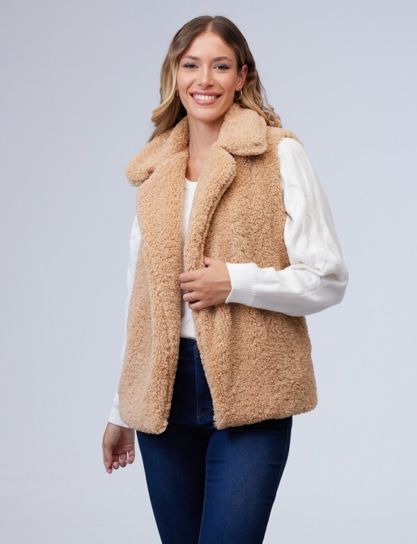 Chaleco Sherpa BEIGE