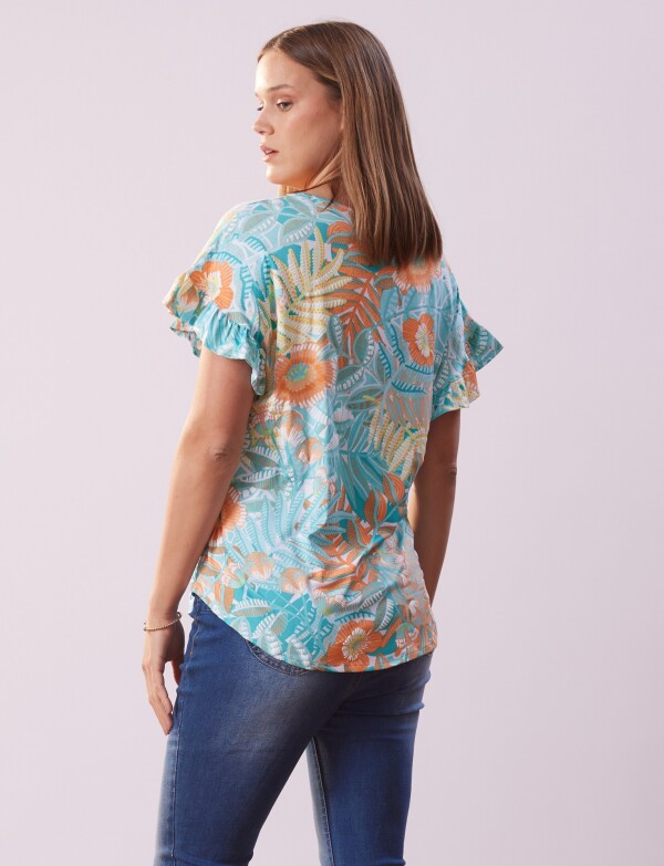 Blusa Printed VERDE/MULTI