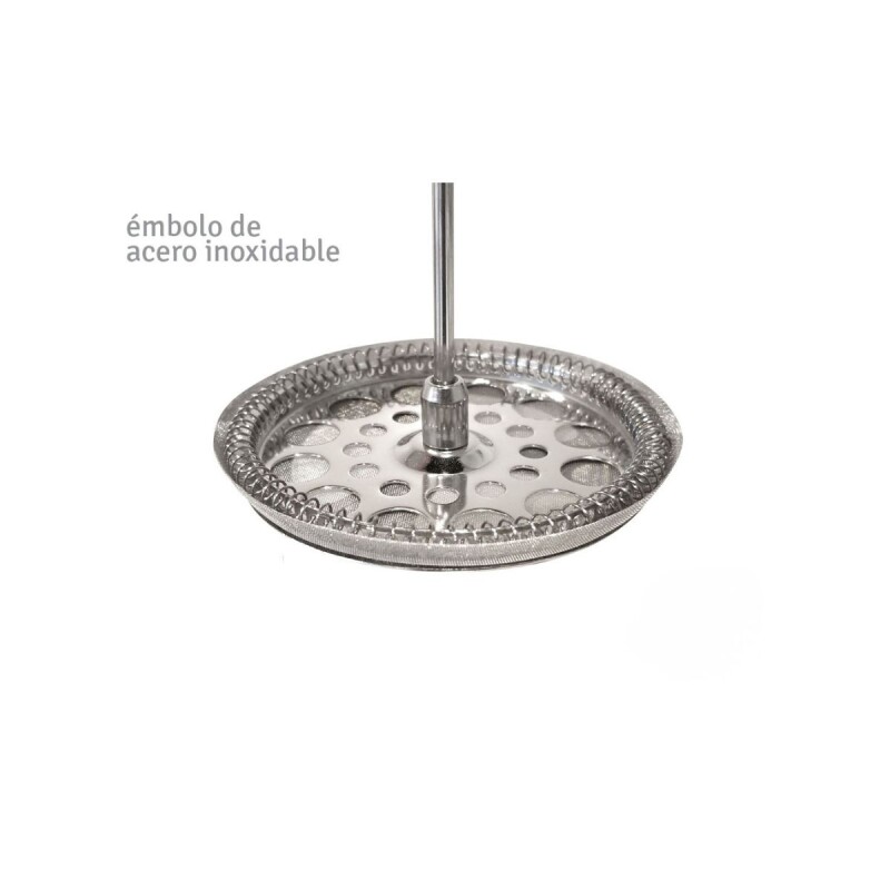 Cafetera francesa 800 ml acero inoxidable y vidrio templado Cafetera francesa 800 ml acero inoxidable y vidrio templado