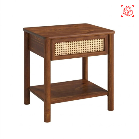 MESA DE LUZ MADERA MARRON PALERMO