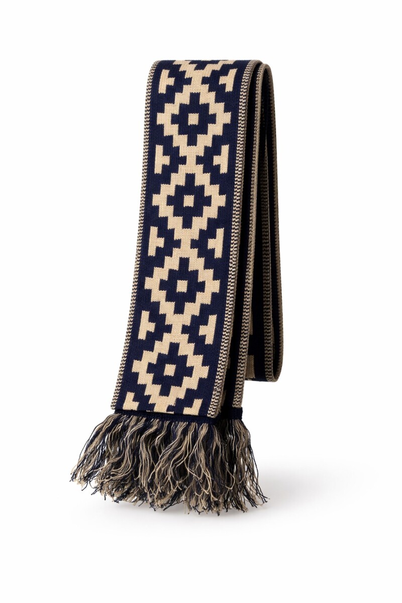 Faja Guarda Pampa Reversibles - Azul con beige 