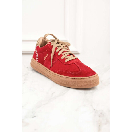 Zapatilla Gamuza Rojo