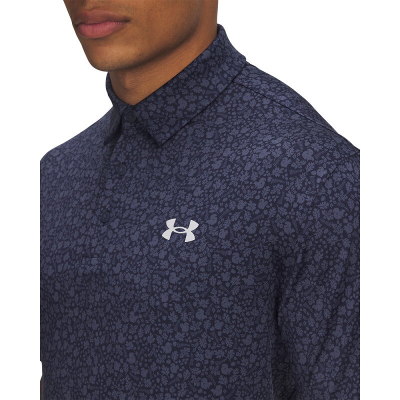 UA Playoff 3.0 Printed Polo-BLU BLU-424