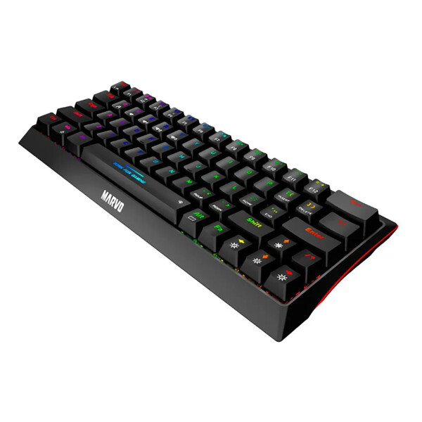 Teclado Gamer Marvo Mecánico Kg962w 60% TECLADO MARVO MECANICO KG962W 60% SW BLU