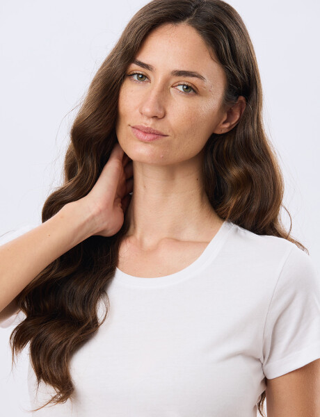 REMERA BÁSICA DE ALGODÓN Blanco