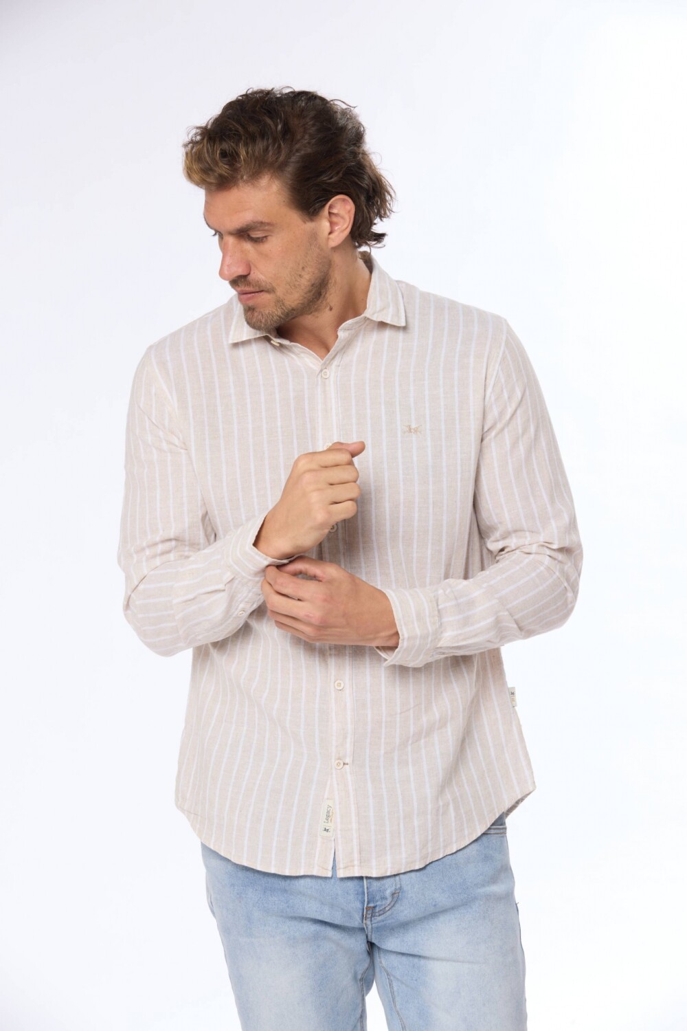 CAMISA DE LINO Beige