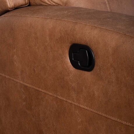RECLINER MANUAL 3 CUERPOS TELA MARRON HAMILTON CAMEL