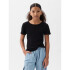 SS RIB TEE TRUE BLACK