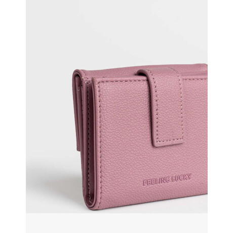 Billetera Cuerina Snap Violeta Uva