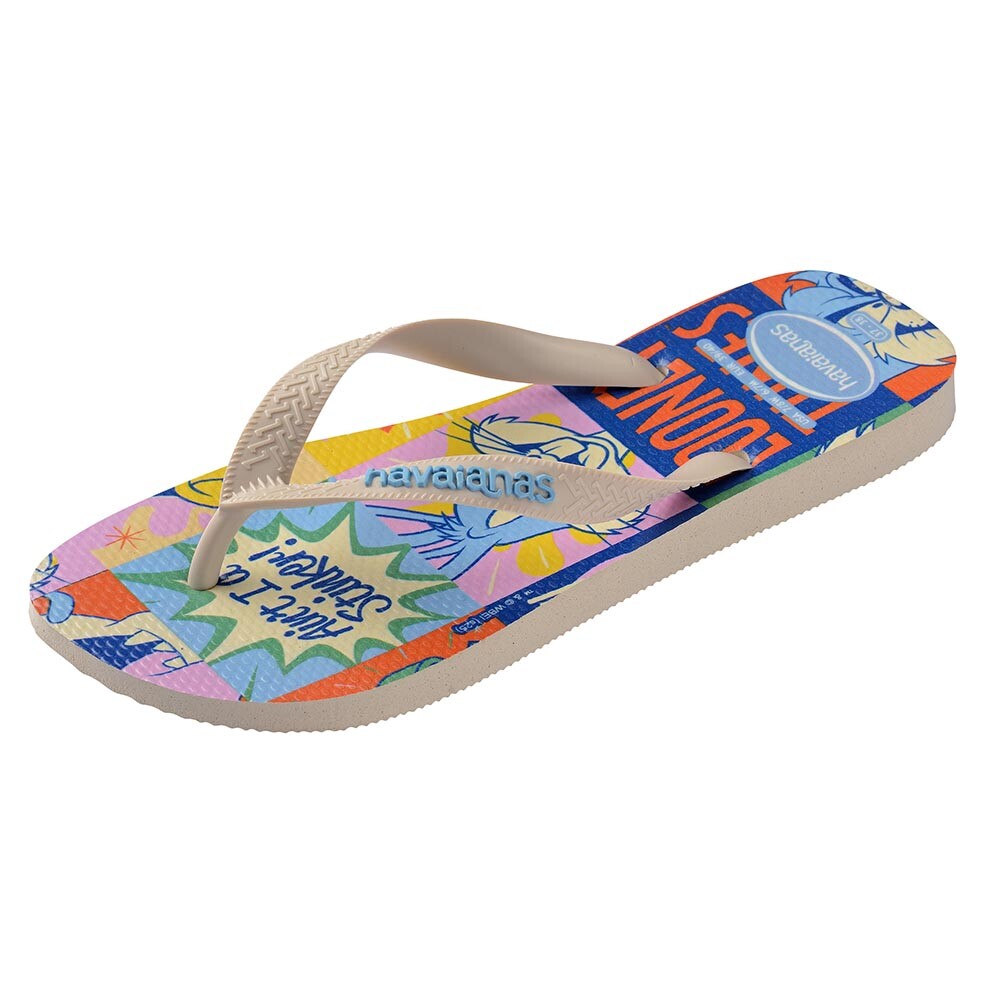 Sandalias Havaianas Top Warner Classics Hombre Beige