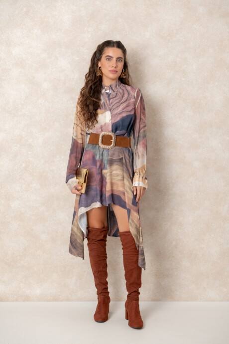 VESTIDO TUNICA OKSANA Ocre