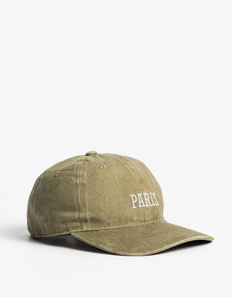 Caps Gorra Canvas Bordada - Verde Militar