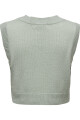 Chaleco Luca Tejido Cropped Mineral Gray
