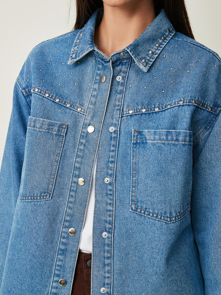 CAMISA ARENEA CELESTE