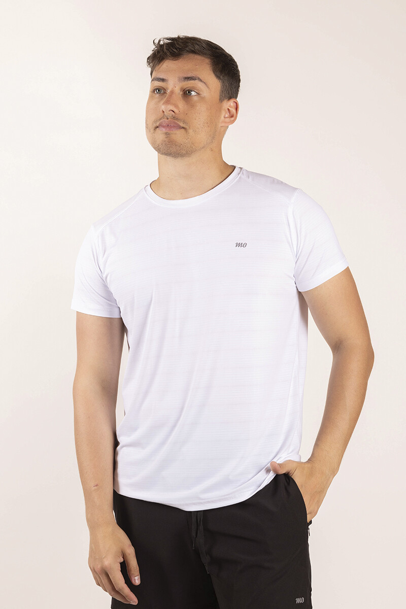 Remera Dry Fit Hombre - Blanca 