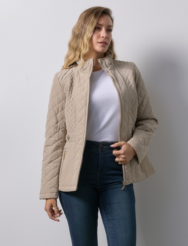 Campera Capitoneada BEIGE
