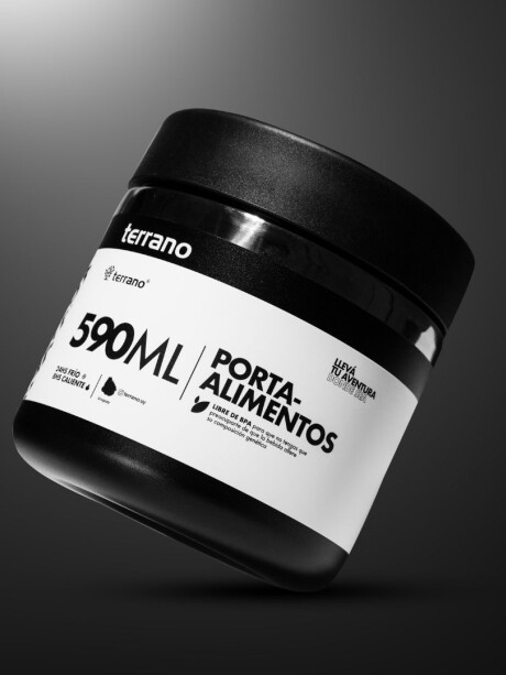 Contenedor de alimento 590Ml Negro