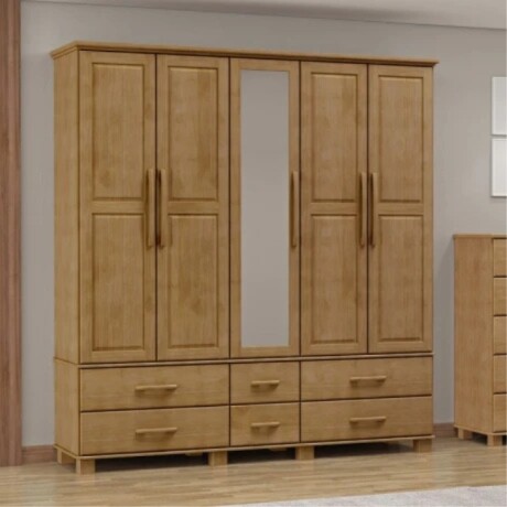 Ropero 5 Puertas 6 Cajones Con Espejo Ouro 2253-o Freijo Ropero 5 Puertas 6 Cajones Con Espejo Ouro 2253-o Freijo