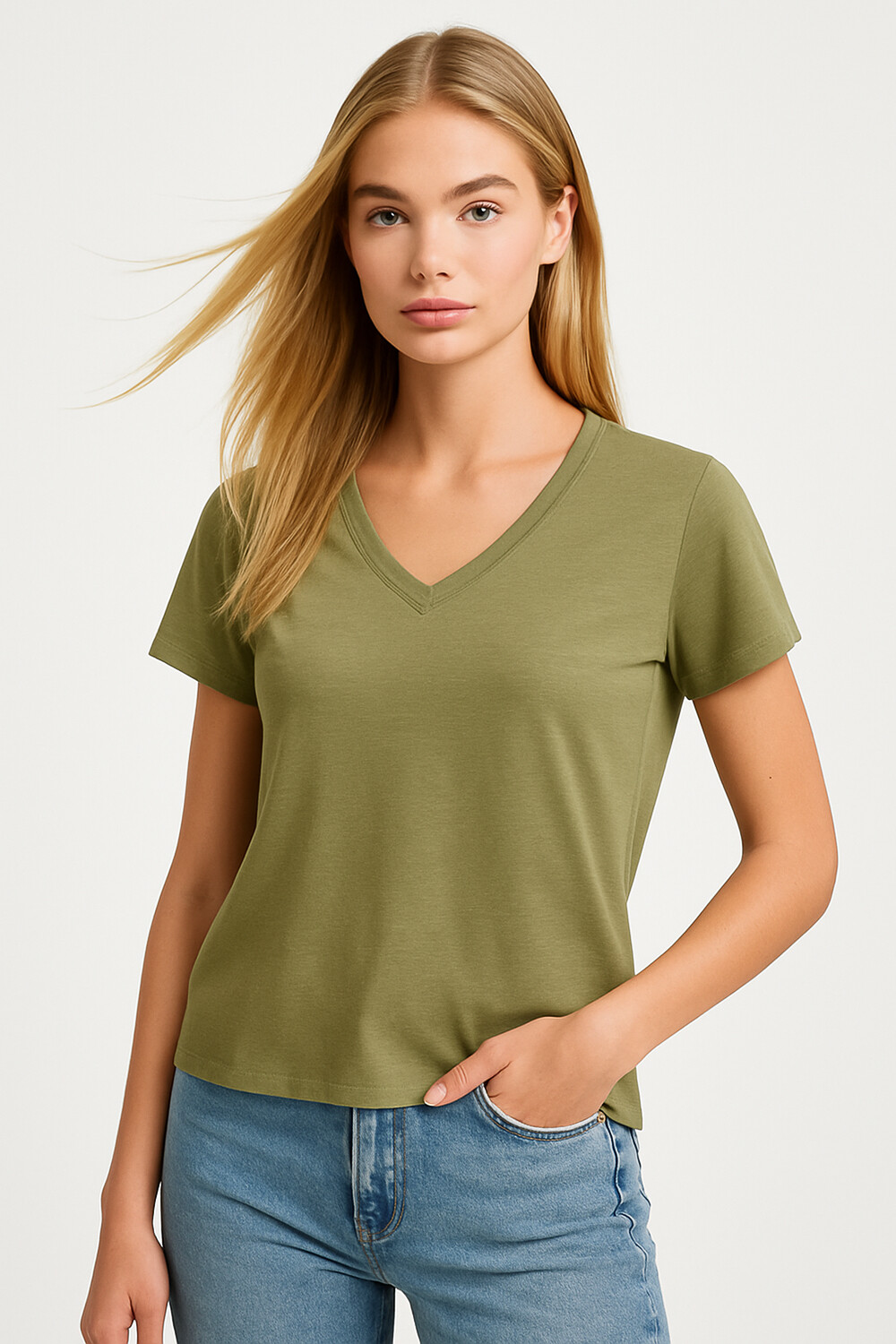 Remera Blumi Verde Oliva Claro