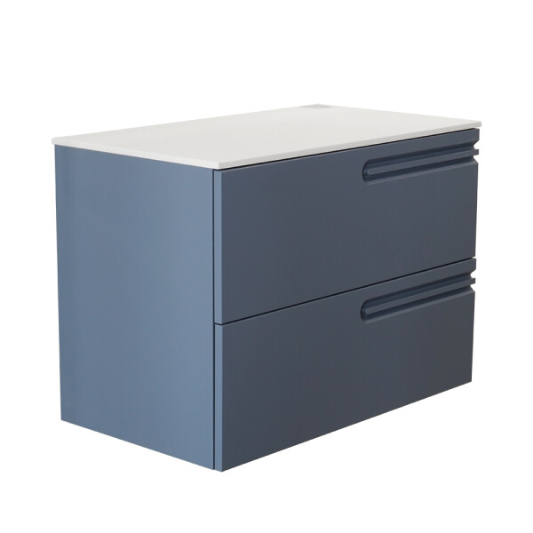MUEBLE DE BAÑO ECONIC 80 CM AZUL VAPOR CON ENCIMERA Mueble De Baño Econic 80 Cm Azul Vapor Con Encimera