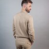 Buzo medio cierre Beige