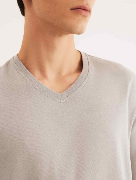 PIJAMA DE ALGODÓN GRIS