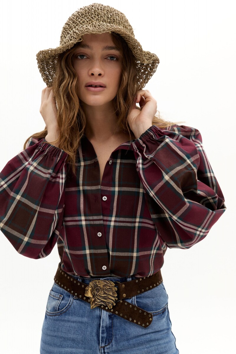 Camisa Claire en Twill de Algodón - Jasper Checks 
