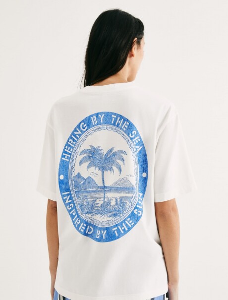 CAMISETA MANGA CURTA OVERSIZED BLANCO