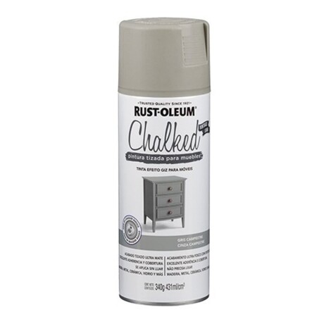 Esmalte Aerosol Tizado 340Gr - Blanco Lino Rust Oleum Gris Campestre Rust Oleum
