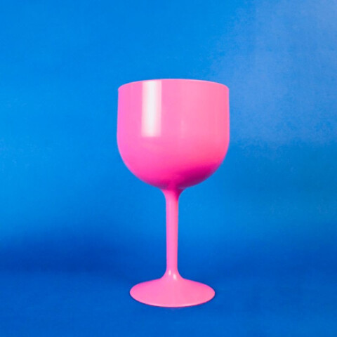 Copa De Plástico Rosa