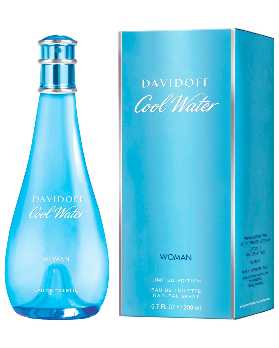 Perfume Davidoff Cool Water Woman EDT 200ml Original 