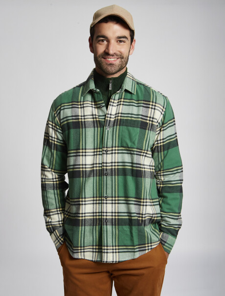 Camisa franela verde