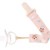 Clip para chupete BUBA animales jirafa beige pastel