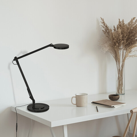 Portátil mesa LED negra 11W cálida 700Lm LUXA BA0000