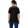 Polo Running Road Lite-Show Ss Top Mujer Performance Black/dark Cobalt
