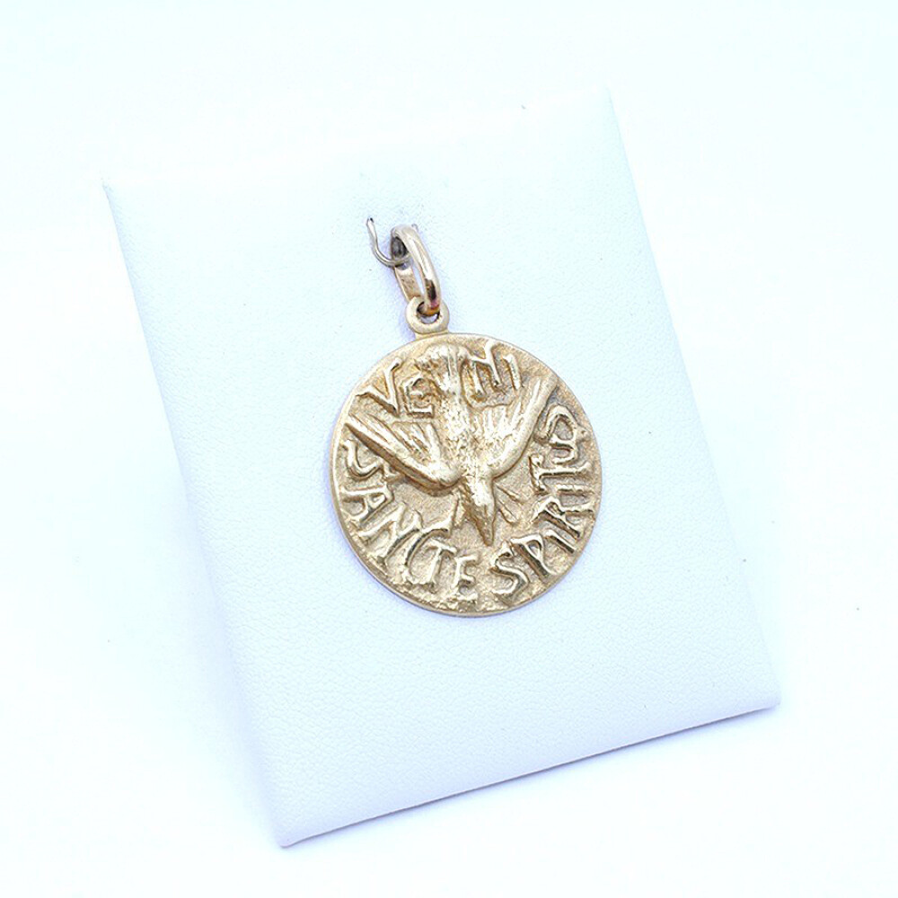 Medalla Espiritu Santo En Oro 18K Medalla Espiritu Santo En Oro 18K