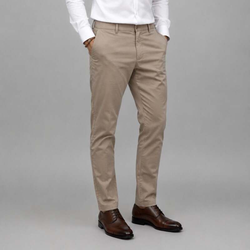 Pantalón Duo Core Beige oscuro